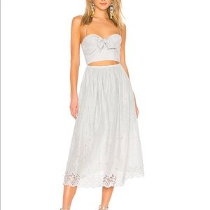 ZIMMERMAN | Iris Picnic Dress in Light Blue